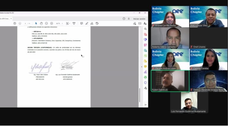 AFR Energía-Cochabamba-Bolivia-convenio-tecnología-energía